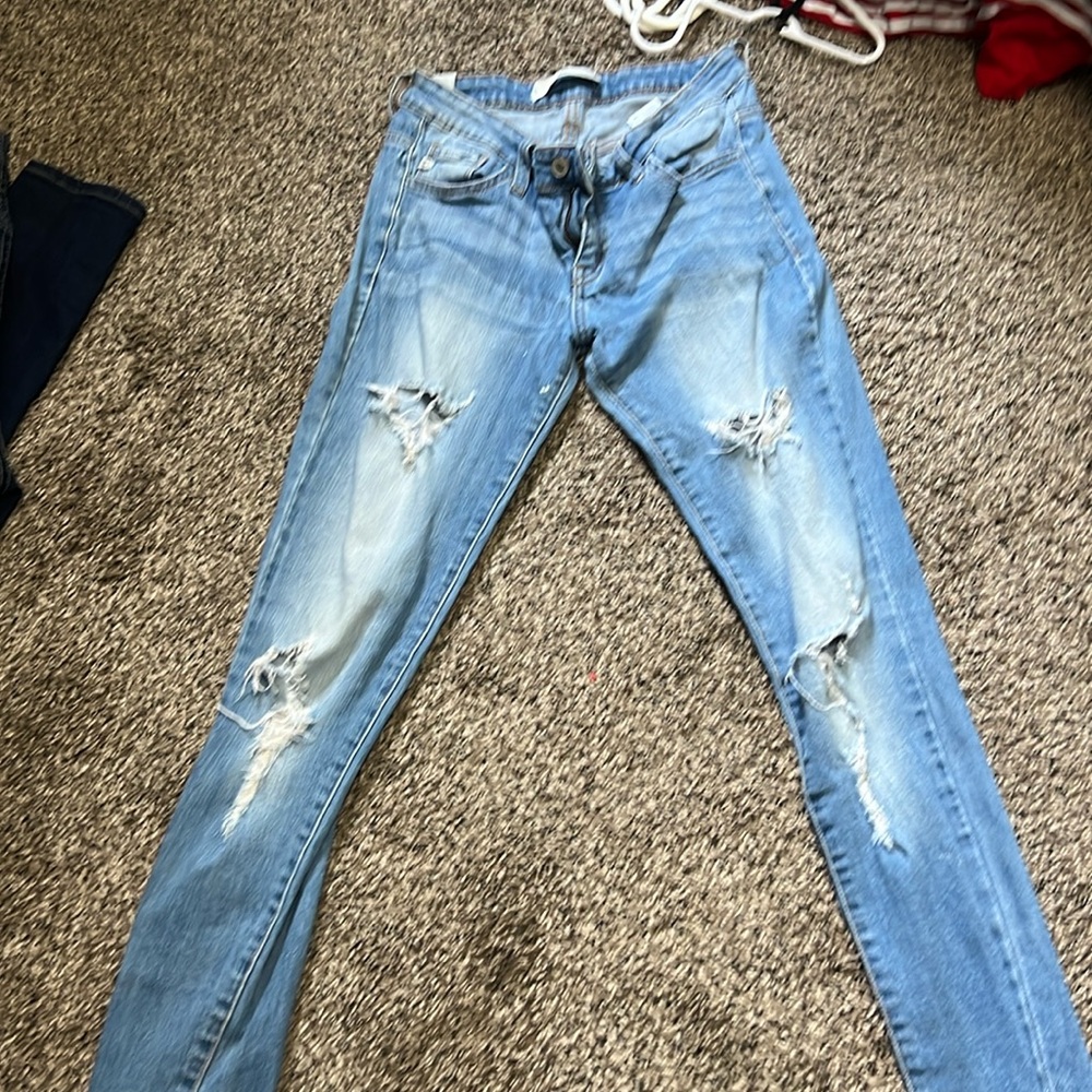 Kancan jeans stretch light, distressed.